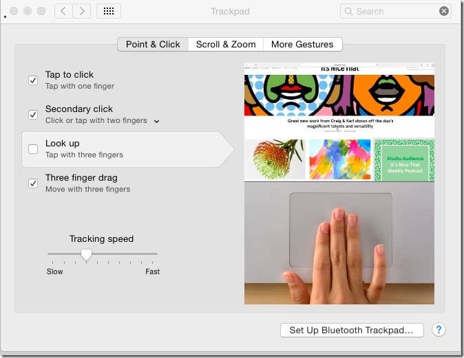 Disable or enable Mac trackpad gestures pic3