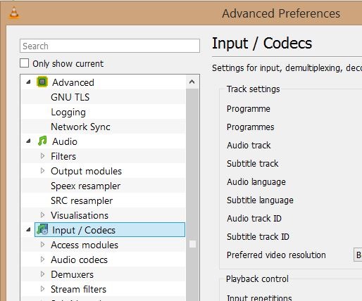 Disable subtitles by default in VLC Player Step21