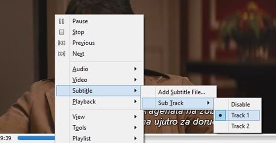 Disable subtitles by default in VLC Player Step31