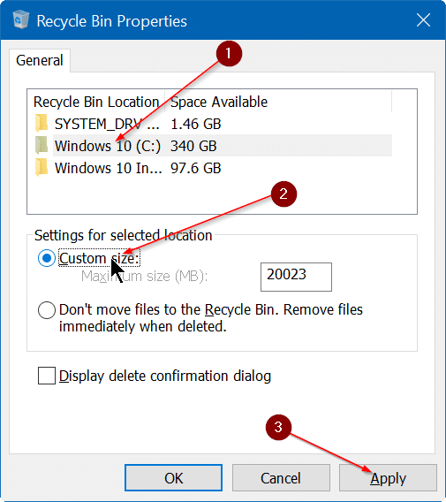 Disk cleanup missing from drive properties in Windows 10step2