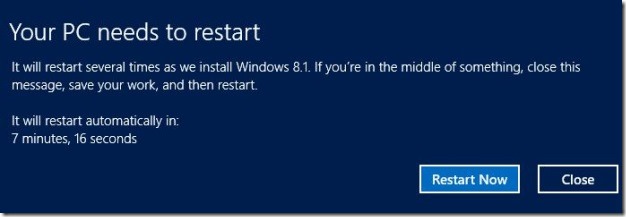 Download and install Windows 8.1 update Step5