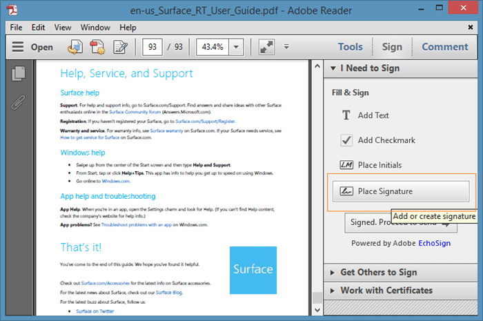 Electrnonically Sign PDF Files Using Adobe Reader picture2