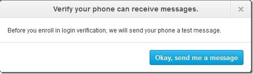 Enable Two step verification for your Twitter account Step6