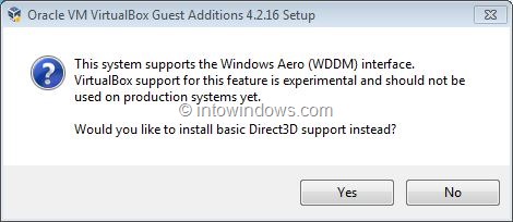 Enable Windows 7 Aero In VirtualBox Step4