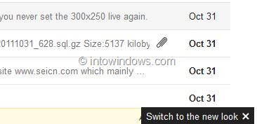Enable or Disable Gmail New Look