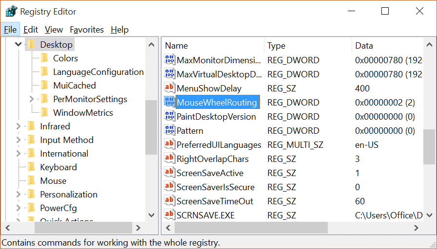 Enable or Disable Windows 10 inactive window scrolling pic3