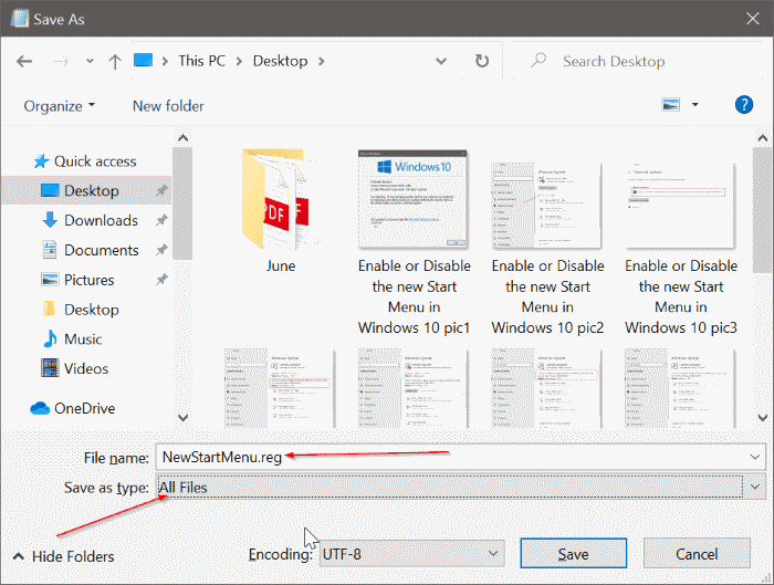Enable or Disable the new Start Menu in Windows 10 pic11