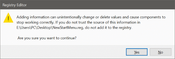 Enable or Disable the new Start Menu in Windows 10 pic12