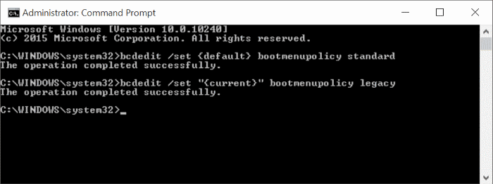 Enable or disable graphical boot options menu in Windows 10 pic01