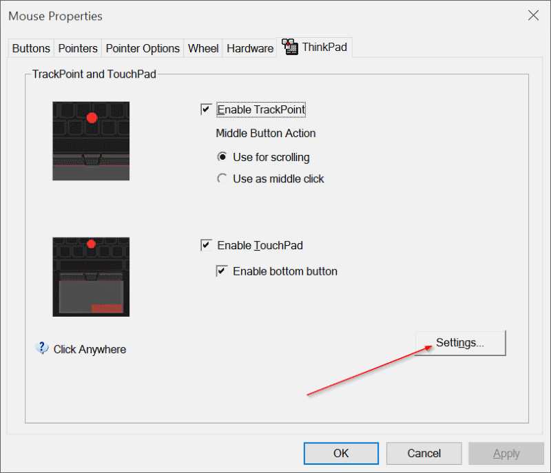 Enable or disable three finger tap to launch Cortana on Windows 10 step3