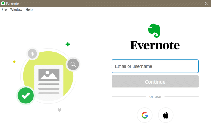 Evernote not opening or working in Windows 10 pic6