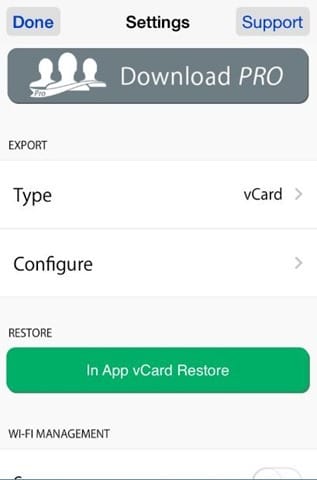Export iPhone photos as CSV or vCard format step04