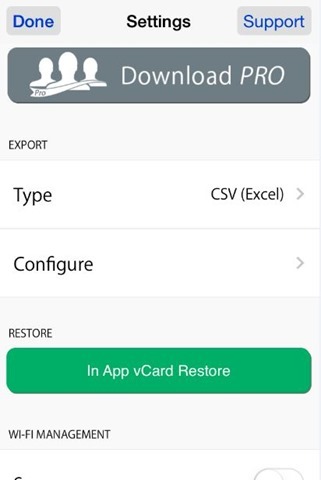 Export iPhone photos as CSV or vCard format step05