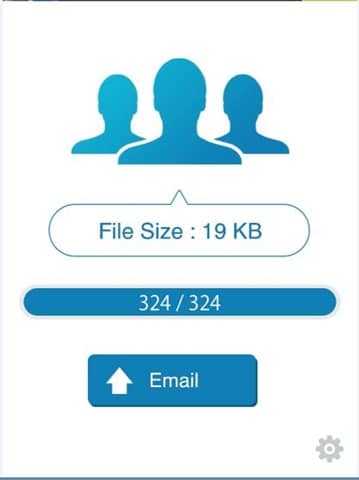 Export iPhone photos as CSV or vCard format step06