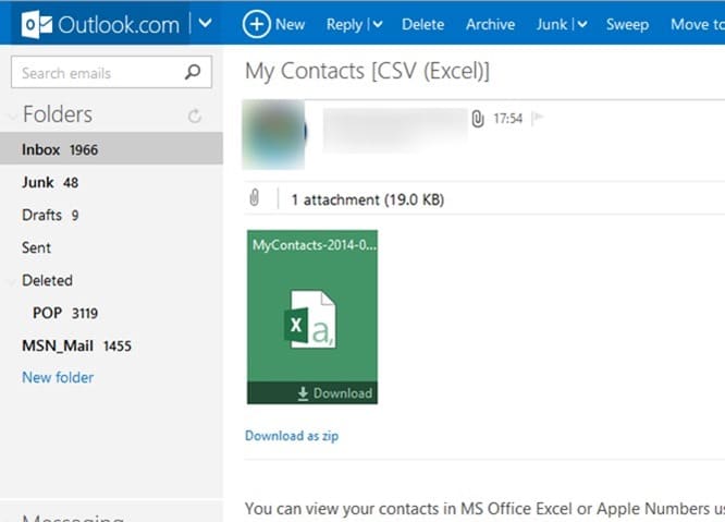 Export iPhone photos as CSV or vCard format step09