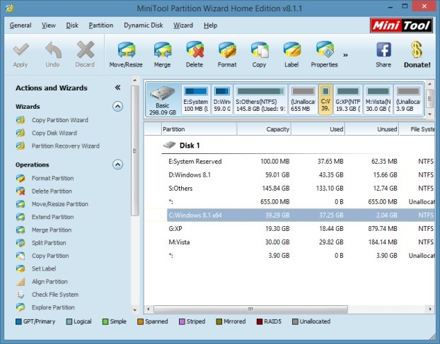 Extend System Partition In Windows 8.1 Method 2 Step2