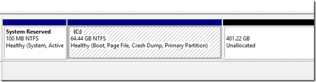 Extend partition