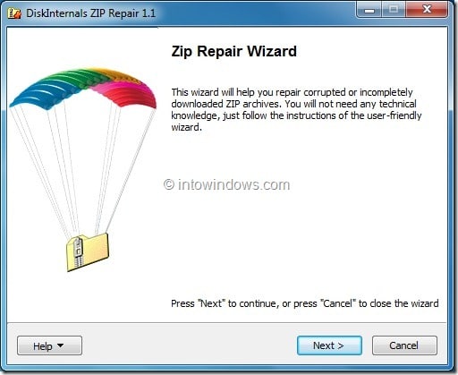Extract Data From Incompletely Downloaded ZIP File