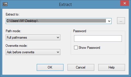 Extract or open RAR files in Windows using 7zip step2