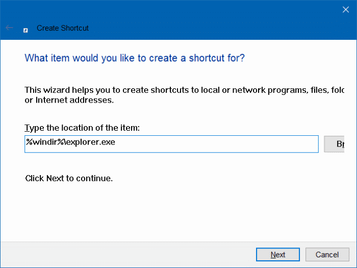 File Explorer missing from Start menu in Windows 10 step6