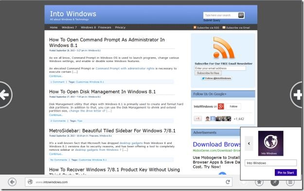 Firefox Metro for Windows 8.1