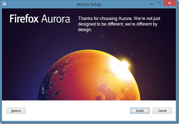 Firefox Metro version