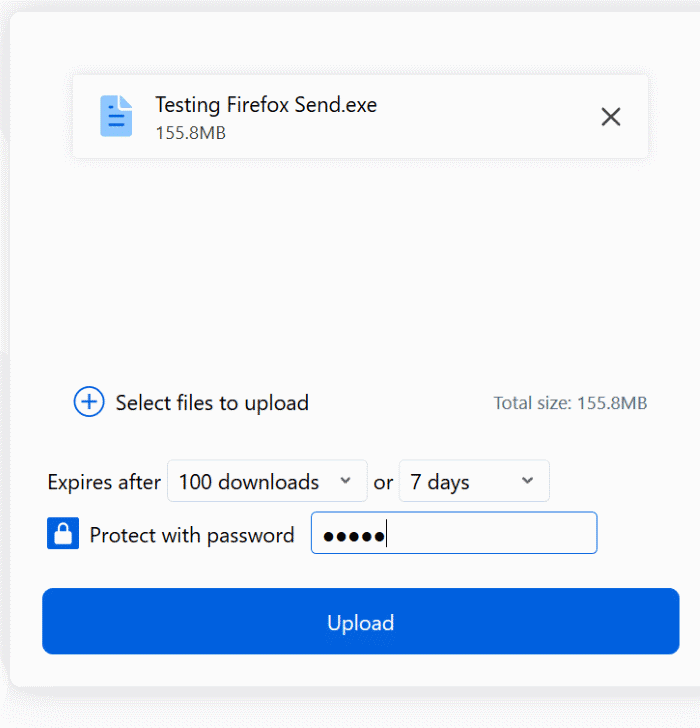 Firefox Send pic3