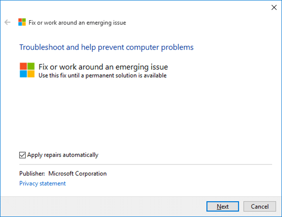 Fix to Settings app not opening in Windows 10