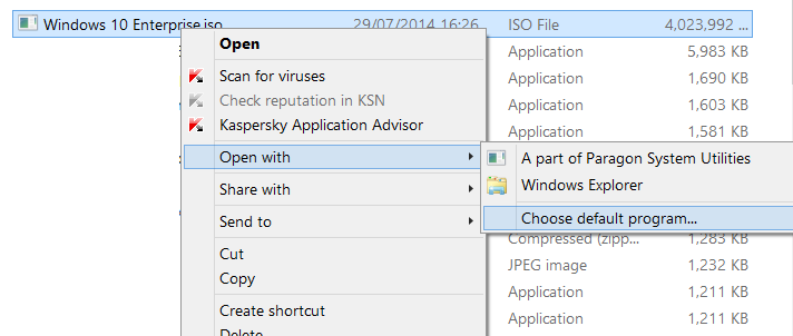 Fix to missing burn disc image option in context menu picture4