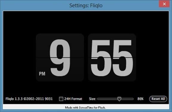 Fliqlo Screen Saver For Windows 8