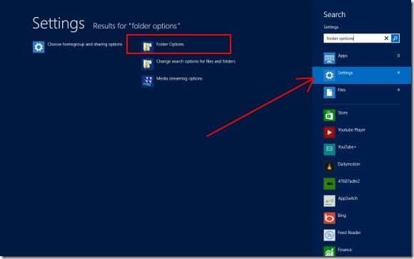 Folder Options in Windows 8 Picture4