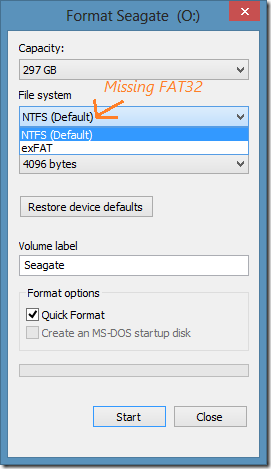 Format External Hard Drive In FAT32