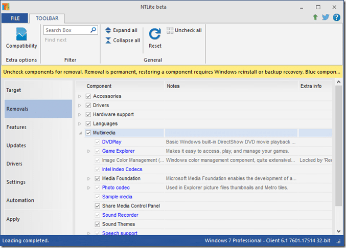 Free tools to tweak and customize Windows 10 NTlite