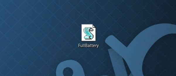 Get full battery notification in Windows 10 step
