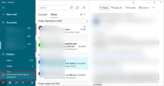 Get the free Outlook app on your phone1