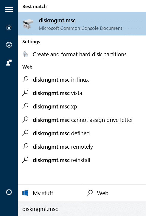 Hide Recovery Partition In Windows 10 step01