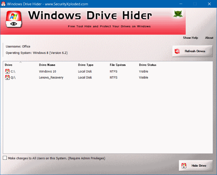 Hide Recovery Partition In Windows 10 step10