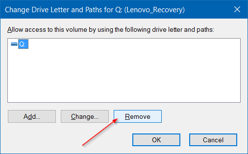Hide Recovery Partition In Windows 10 step4