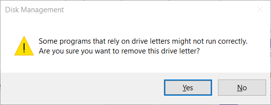 Hide Recovery Partition In Windows 10 step5