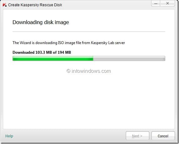 How To Create Kaspersky Rescue Disk USB Step4