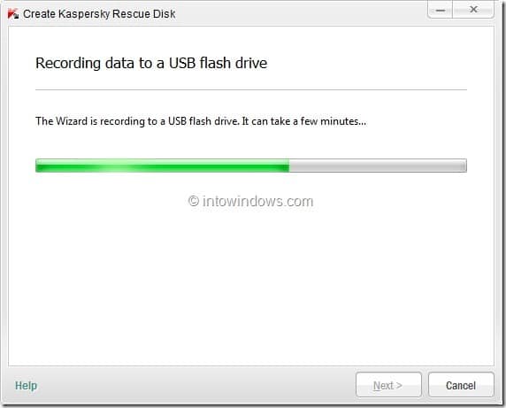How To Create Kaspersky Rescue Disk USB Step8