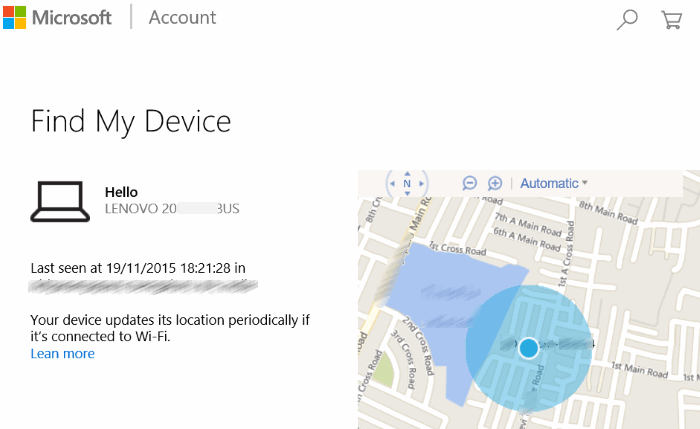 How to use Find My Phone in Windows 10 step2