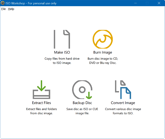 ISO Workshop for Windows 10