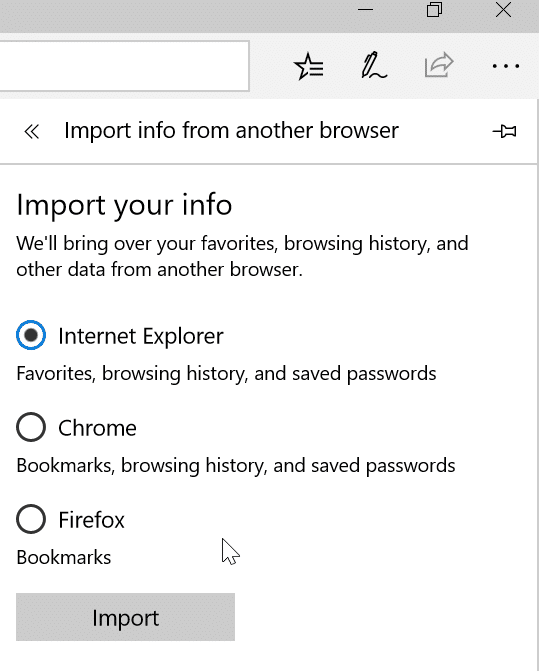 Import Internet Explorer passwords into Edge (4)