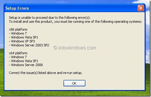 Install Office 2010 on Windows XP SP2