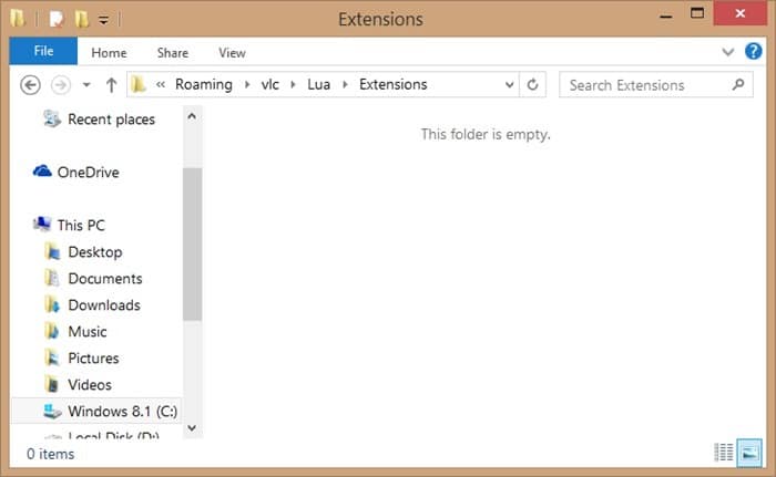 Install VLC extensions step51