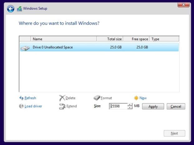 Install Windows 8.1 on SSD Step6