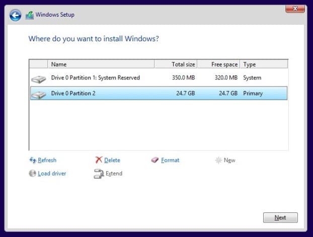 Install Windows 8.1 on SSD Step8