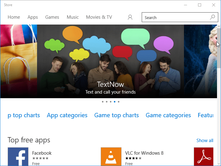Install apps from Store without Microsoft account Windows 10 pic2