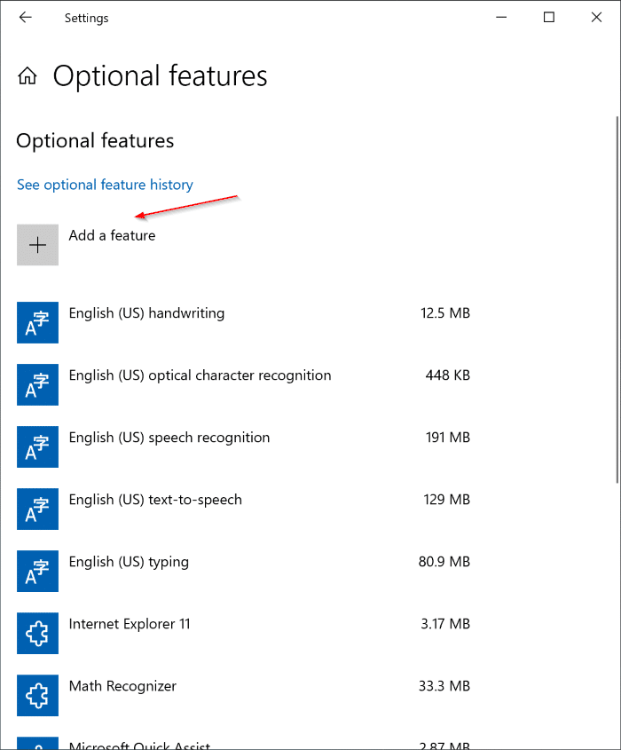 Install or Uninstall WordPad in Windows 10 pic2